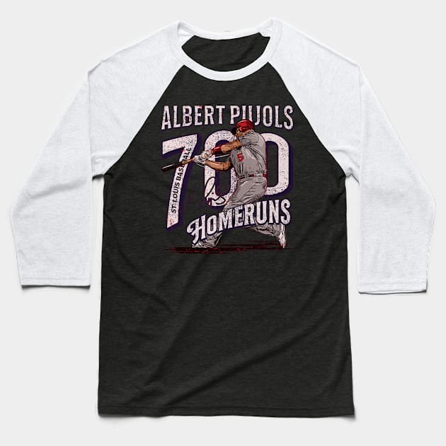 Albert Pujols St.Louis 700 Home Runs Wave Baseball T-Shirt by Jesse Gorrell